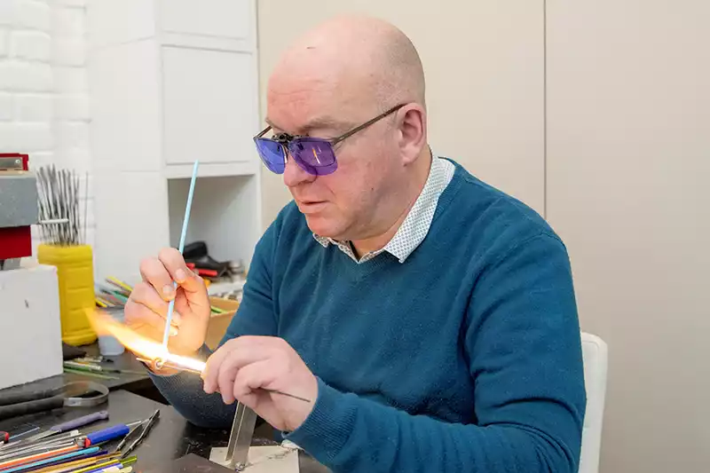 Filage de verre au chalumeau Anthony Vande Candelaere